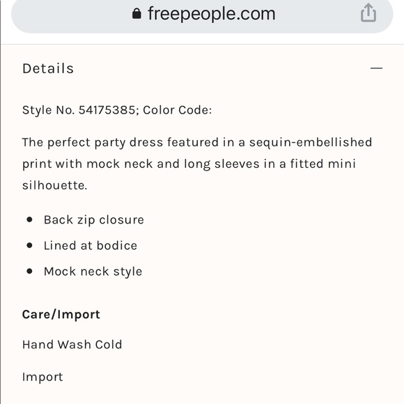 NWOT Free People Life of the Party Mini Dress - Picture 12 of 13